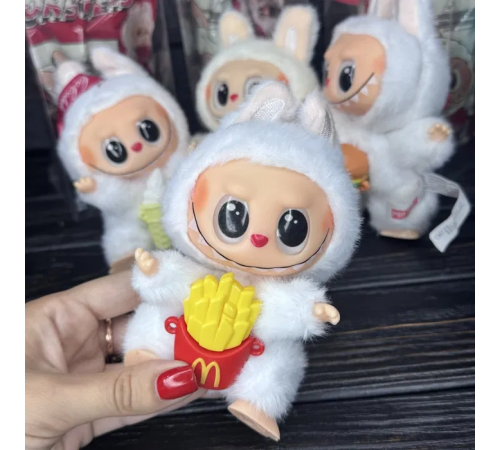 Игрушка Лабубу сюрприз мягкий брелок Labubu McDonalds Coca-Cola Series для сумки ключей