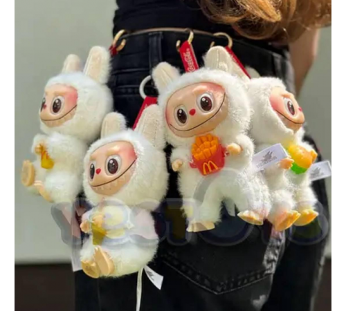 Игрушка Лабубу сюрприз мягкий брелок Labubu McDonalds Coca-Cola Series для сумки ключей