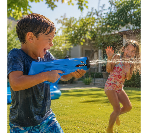 Водяной пистолет детский Shark Water Gun / Бластер водный автомат
