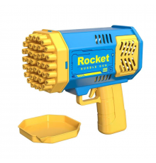 Rocket акумуляторний Пістолет мильних бульбашок синій