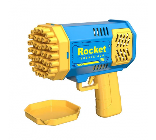 Rocket акумуляторний Пістолет мильних бульбашок синій