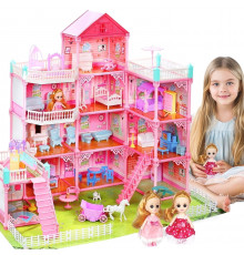 Игровой набор / Кукольный домик с мебелью и куклами Princess Home