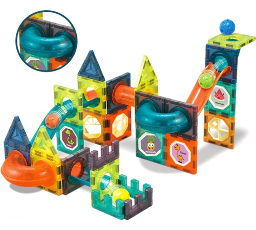 Магнітний конструктор Woopie Light Magnetic Blocks G025/110 деталей