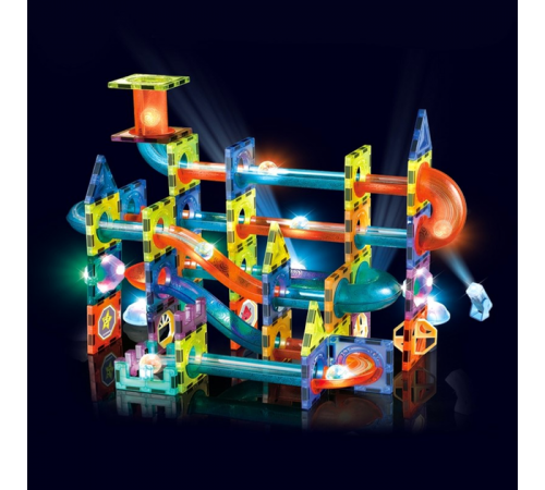 Магнітний конструктор Woopie Light Magnetic Blocks G025/110 деталей