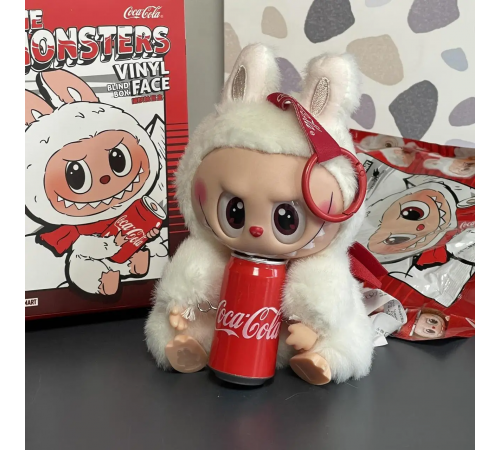 Мягкая игрушка-брелок Labubu "Coca-Cola" — стильный аксессуар и милый подарок