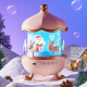Детский ночник проектор звездного неба Bluetooth Fairy Tale E11 аккумуляторный светильник карусель 6 сменных картинок с LED подсветкой и музыкой