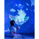 Детский ночник проектор звездного неба Bluetooth Fairy Tale E11 аккумуляторный светильник карусель 6 сменных картинок с LED подсветкой и музыкой