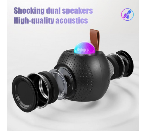 Портативна колонка Z1 (Bluetooth, LED, 2 мікрофони, проекція)
