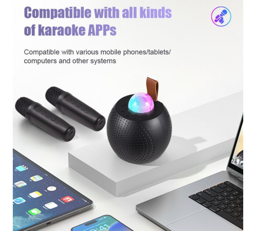Портативна колонка Z1 (Bluetooth, LED, 2 мікрофони, проекція)