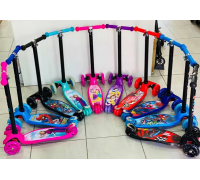 Самокат Scooter MAXI с подсветкой колес для девочки и мальчика от 3 лет