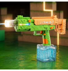 Водяний електричний пістолет зі світлом / Водяний автомат Electric Water Gun / Водяний бластер з баком для води