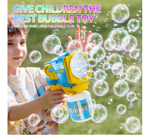 Игрушечный пистолет Бластер генератор мыльных пузырей Bubble Gun