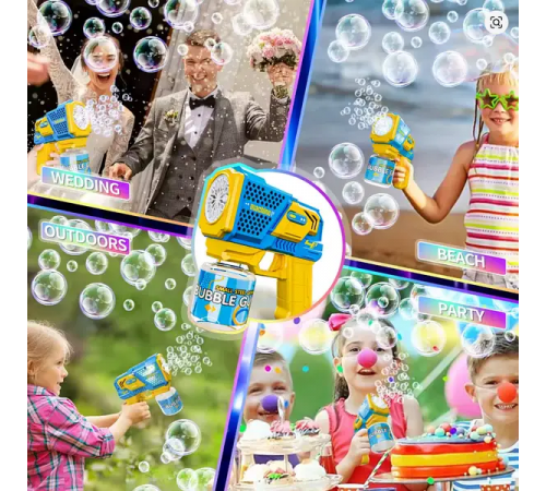 Игрушечный пистолет Бластер генератор мыльных пузырей Bubble Gun