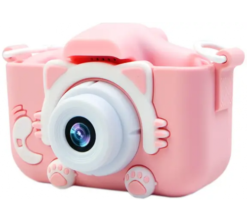 Дитячий цифровий фотоапарат Smart Kids Kitty з 2" екраном 20Мп у силіконовому чохлі "Кішечка" із вбудованими іграми