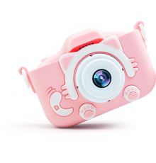 Дитячий цифровий фотоапарат Smart Kids Kitty з 2" екраном 20Мп у силіконовому чохлі "Кішечка" із вбудованими іграми