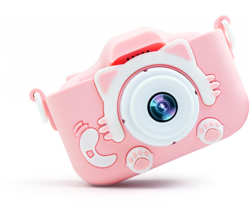 Дитячий цифровий фотоапарат Smart Kids Kitty з 2" екраном 20Мп у силіконовому чохлі "Кішечка" із вбудованими іграми