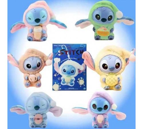Мягкая коллекционная игрушка-сюрприз брелок Стич/Stitch Labubu 15см (цвет и вид случайный)