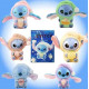 Мягкая коллекционная игрушка-сюрприз брелок Стич/Stitch Labubu 15см (цвет и вид случайный)
