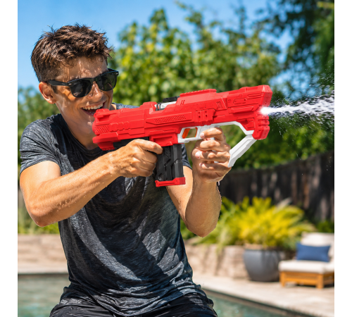 Водяной пистолет детский Combat Water Gun / Аккумуляторный водный бластер с автоматическим набором воды