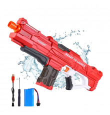 Водяной пистолет детский Combat Water Gun / Аккумуляторный водный бластер с автоматическим набором воды