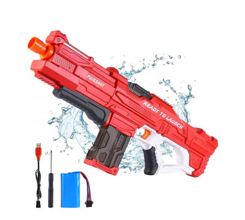 Водяной пистолет детский Combat Water Gun / Аккумуляторный водный бластер с автоматическим набором воды