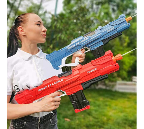 Водяной пистолет детский Combat Water Gun / Аккумуляторный водный бластер с автоматическим набором воды