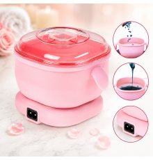 Аппарат для нагревания воска Wax kettle / Комплектный силиконовый воскоплав AND651 / Воскоплав с силиконовой чашей 400мл