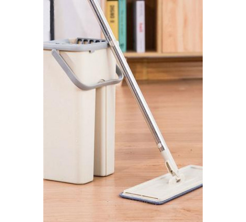 Швабра з відром і самовіджимом 4л Тріумф, Spin Mop Scratch Cleaning 360, швабра ледарка