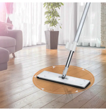Швабра с отжимом "лентяйка" SPIN MOP 360, микрофибра, телескопическая ручка