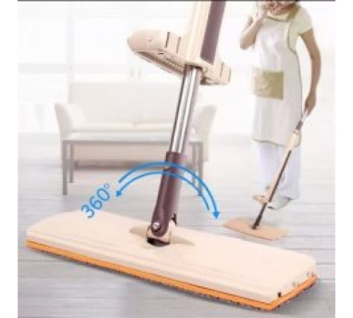 Швабра с отжимом "лентяйка" SPIN MOP 360, микрофибра, телескопическая ручка