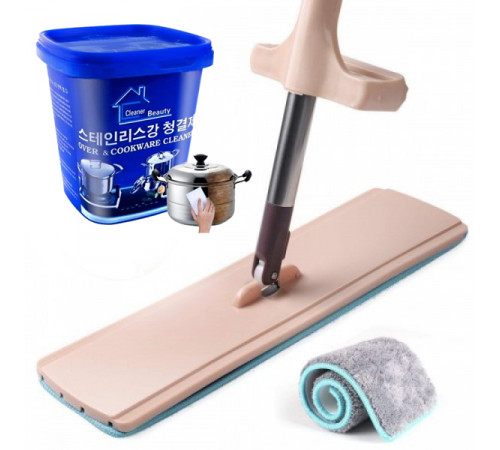 Швабра с отжимом "лентяйка" SPIN MOP 360, микрофибра, телескопическая ручка
