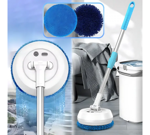 Беспроводная аккумуляторная швабра с двумя насадками Wireless Cleaner AA102 /Аккумуляторная швабра для дома