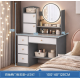 Стіл для макіяжу з LED дзеркалом STL-MD 92(Г40/Ш100/В128) (СІРО-БІЛИЙ) за 4858 грн