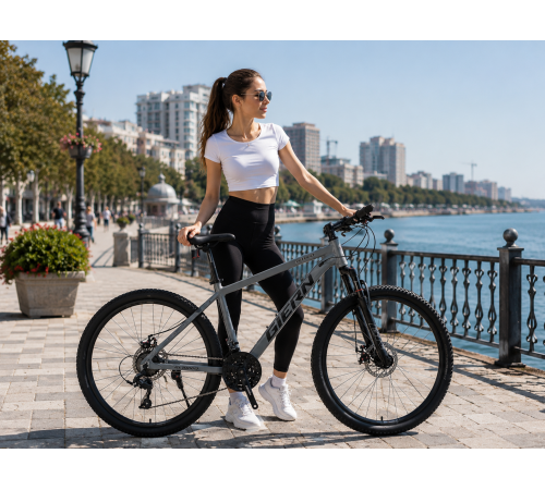 Велосипед GIEREN 8000 R29 Серый/ Велосипед спортивный 24 скорости