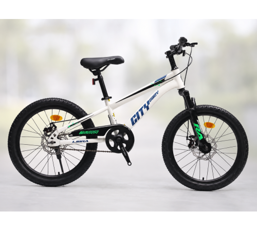 Велосипед MOTKE Constellation R22 Бело-синий / Спортивный, городской велосипед для детей