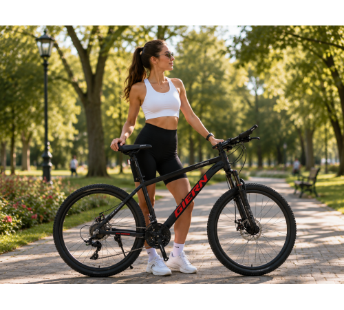 Велосипед GIEREN 8000 R29 Черный / Велосипед спортивный 24 скорости