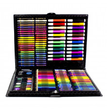 Большой набор для детского творчества и рисования Super Mega Art Set Black 168 предметов
