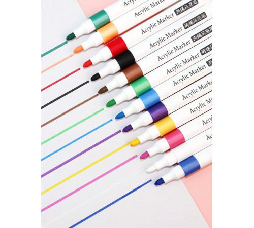 Акварельні маркери 6 кольорів Water Brush