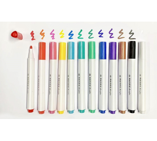 Акварельні маркери 6 кольорів Water Brush