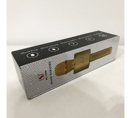 Беспроводной Bluetooth Микрофон для Караоке Микрофон DM Karaoke Y 68 + BT. Цвет: черный с серебром HS-27