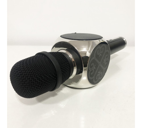 Беспроводной Bluetooth Микрофон для Караоке Микрофон DM Karaoke Y 68 + BT. Цвет: черный с серебром HS-27