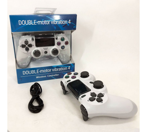 Джойстик DOUBLESHOCK для PS 4, игровой беспроводной геймпад PS4/PC аккумуляторный джойстик. Цвет: белый KV-34