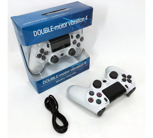 Джойстик DOUBLESHOCK для PS 4, игровой беспроводной геймпад PS4/PC аккумуляторный джойстик. Цвет: белый KV-34