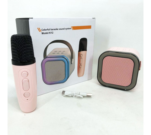 Дитячий мікрофон bluetooth K12 10W, Колонка з функцією караоке, Караоке-мікрофон з блютуз краще OL-58 за 414 грн