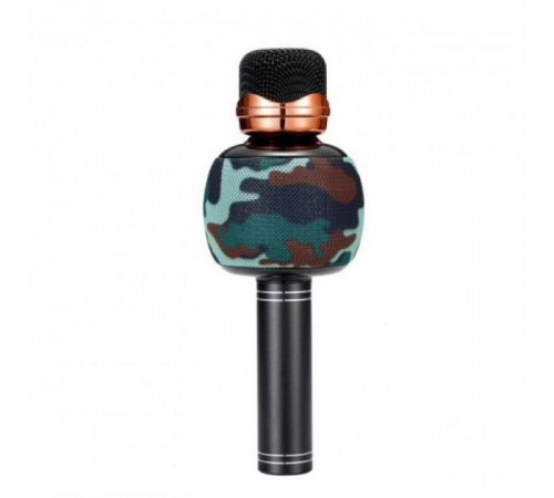 Беспроводной микрофон караоке блютуз WSTER WS-2911 Bluetooth динамик. Цвет: камуфляж ZW-94