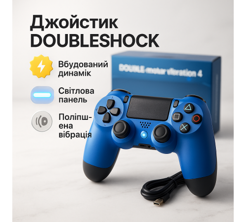 Джойстик DOUBLESHOCK для PS 4, игровой беспроводной геймпад PS4/PC аккумуляторный джойстик. Цвет: синий XH-29