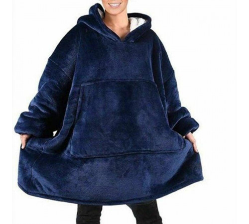 Одеяло с рукавами Snuggie, Кофта одеяло, Огромная кофта плед, Плед hoodie Худи с капюшоном XZ-17