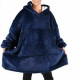 Одеяло с рукавами Snuggie, Кофта одеяло, Огромная кофта плед, Плед hoodie Худи с капюшоном XZ-17