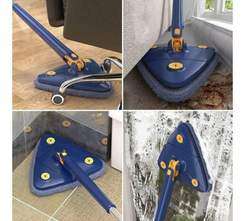 Треугольная швабра с функцией поворота на 360 Multi function Mop MA-89, Швабра с отжимом лентяйка EP-85