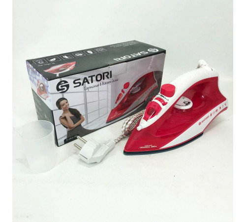 Утюг SATORI SI-1820-RD, паровой утюг отпариватель, профессиональный паровой утюг PF-33